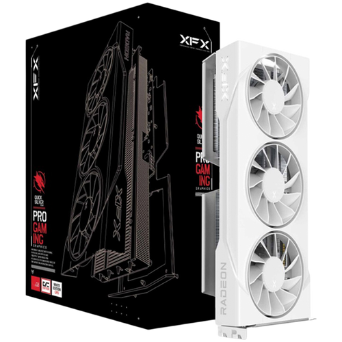 XFX Swift AMD Radeon RX 9060 XT OC White Triple Fan 16GB GDDR6 128-bit