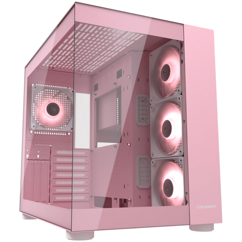 COUGAR FV150 RGB PC Case, Mid tower, Pink