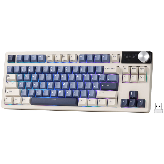 ROYAL KLUDGE RK S85 Horizon Blue Gaming Keyboard Cloud switch