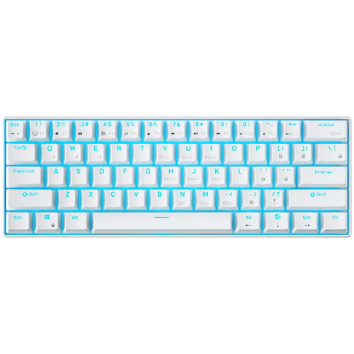 ROYAL KLUDGE RK61 White Gaming Keyboard Red switch