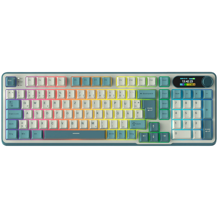 ROYAL KLUDGE RK-S98 Light Cloud Gaming Keyboard Brown switch