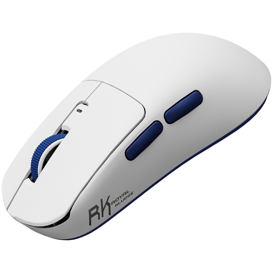 ROYAL KLUDGE M30 White Blue Gaming Mouse PAW 33111K