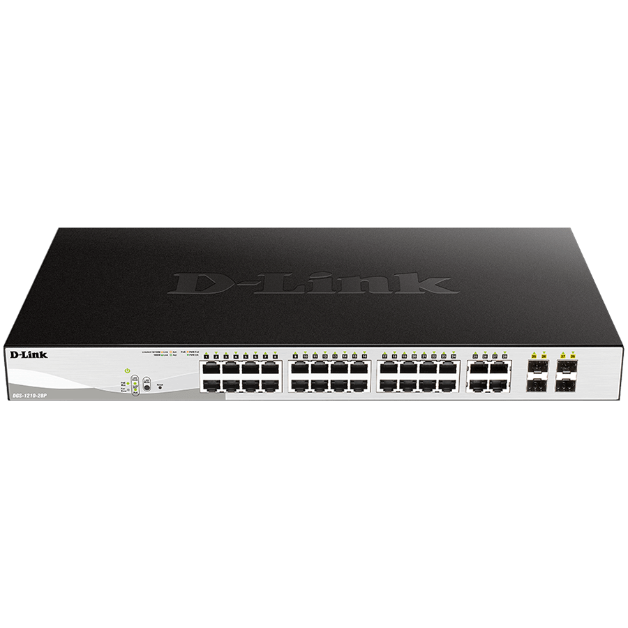 D-LINK 24 PoE 10/100/1000 Base-T port with 4 x 1000Base-T /SFP ports