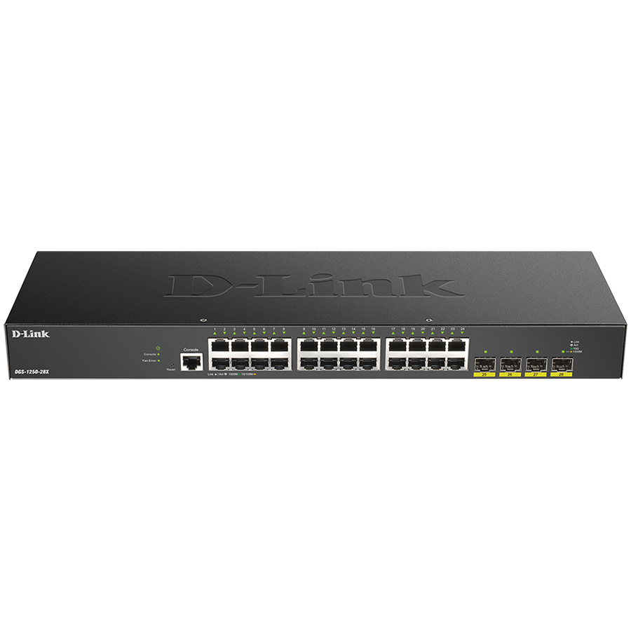 D-LINK 24-port Gigabit Smart Managed Switch with 4x 10G SFP+ ports