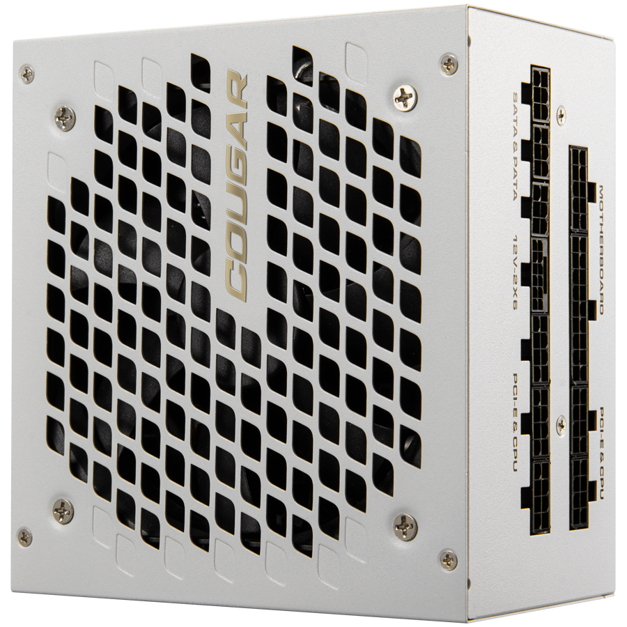 COUGAR GEXX2 1000 SNOW PSU,80 plus Gold, 1000W, Fully Modular, PCI-E 5.0 support, Color - WHITE