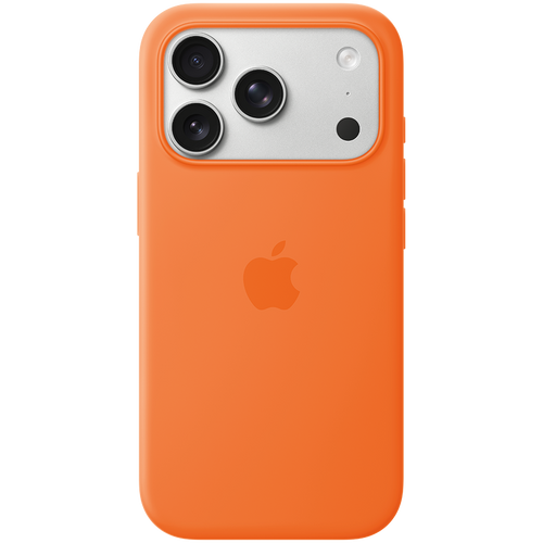 iPhone 17 Pro Silicone Case with MagSafe - Orange,Model A3559