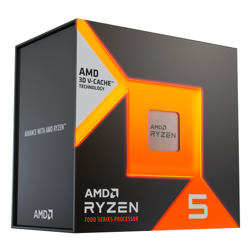 AMD CPU Desktop Ryzen 5 6C/12T 7500X3D (4.5GHz,102MB,65W,AM5) box, with Radeon Graphics