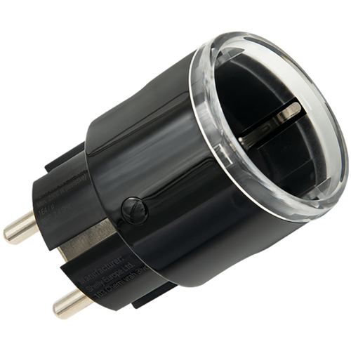 SHELLY Plug S Gen3 Black Inteligentne gniazdko wewnętrzne czarne