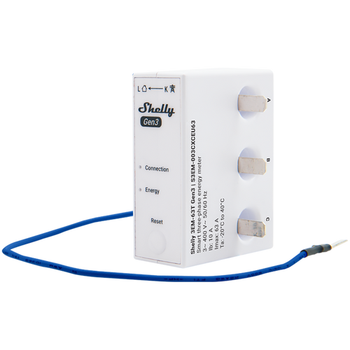 SHELLY 3EM-63T Gen3 miernik energii