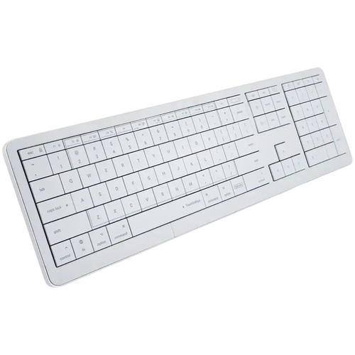 CLVX 1 Klawiatura bezprzewodowa, dotykowa, RGB, układ Mac, MacBook, iMac, iPad, Apple TV, kompatybilna także Windows/Linux