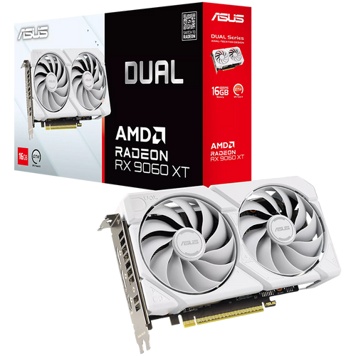 ASUS Dual Radeon RX 9060 XT White Edition 16G GDDR6 128-bit HDMI 2x DP