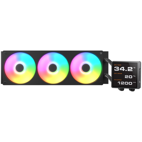 COUGAR Poseidon Vistek Pro ARGB 360 AiO Liquid Watercooling - Black