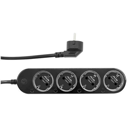 SHELLY Power Strip 4 Gen4 Black inteligentna listwa zasilająca czarna