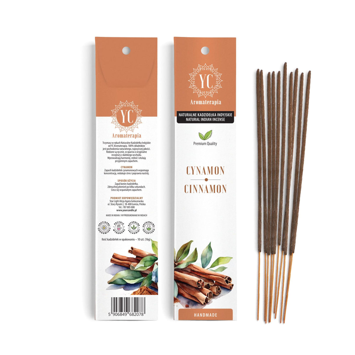 Your Candle NATURALNE KADZIDŁA INDYJSKIE CYNAMON 10SZT.(16g)