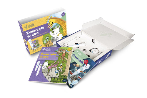 Albi Set Pióro + Książka Zwierzęta w Zoo - v.2