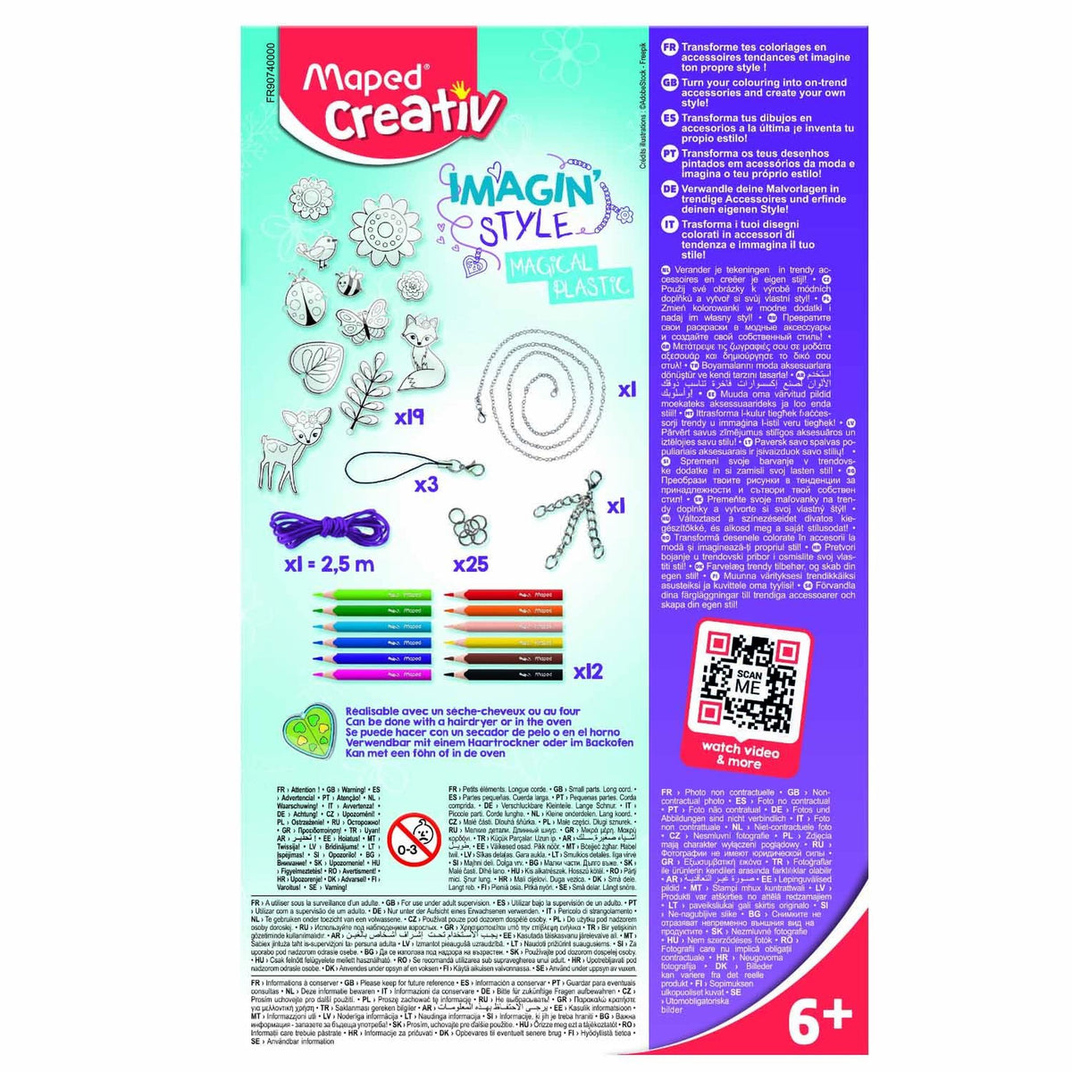 Creativ magiczny plastik + akcesoria, bransoletki
