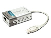 D-LINK Network Card DUB-E100 (USB 2.0,10/100M,100Mbit/s,Fast Ethernet,1 ports)