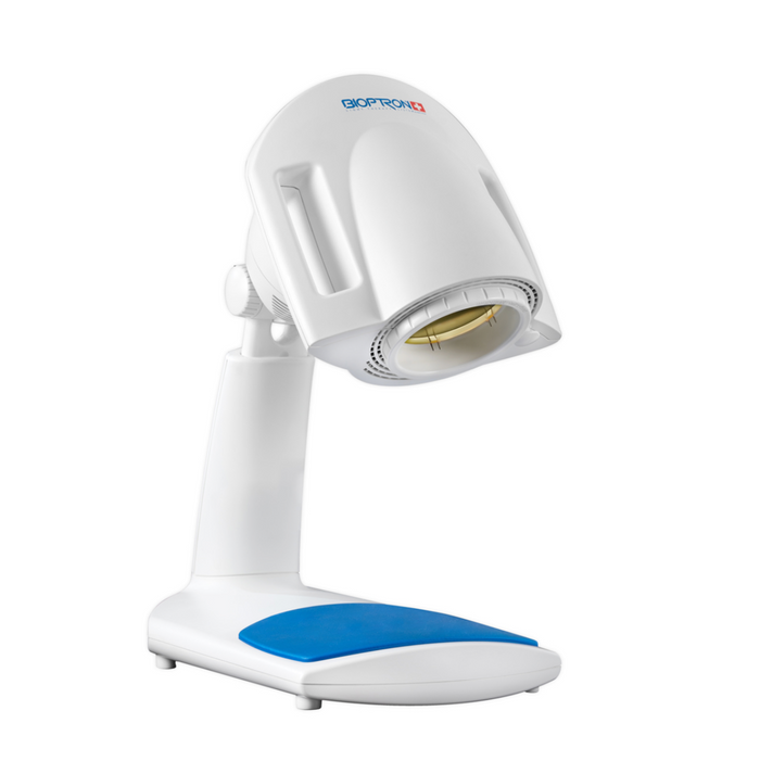 Zepter BIOPTRON® Pro1 na statywie stołowym w zestawie z filtrem fulerenowym ZC60-X®