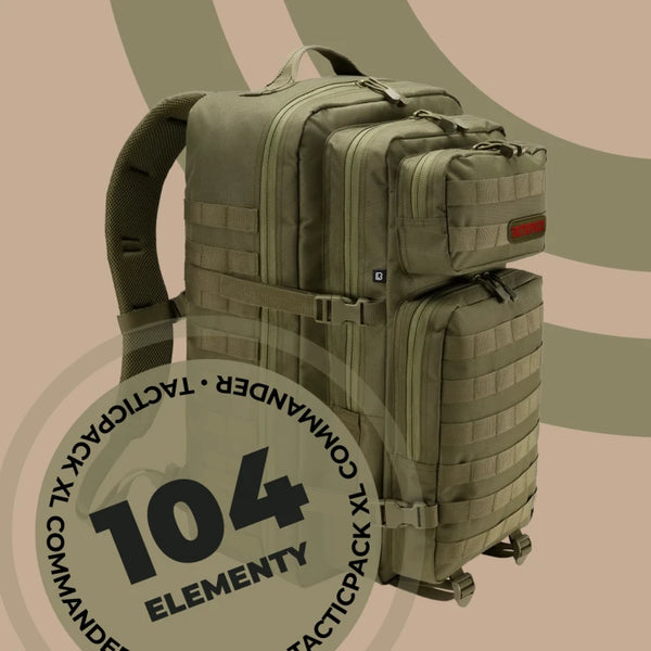 TACTICPACK XL COMMANDER (PLECAK BEZPIECZEŃSTWA) Plecak ewakuacyjny z wyposażeniem kolor oliwkowy