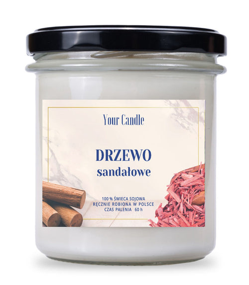 Your Candle Świeca zapachowa sojowa Drzewo Sandałowe-300 ml