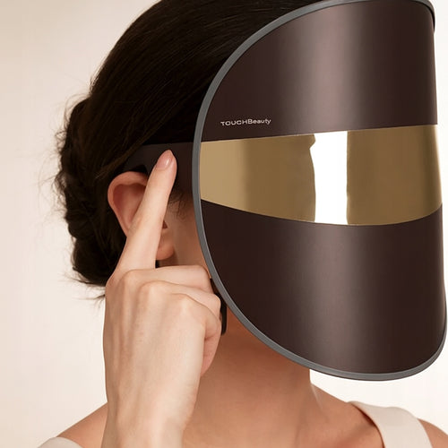MASKA LED DO TERAPII FOTONOWEJ Touch Beauty-Brązowa