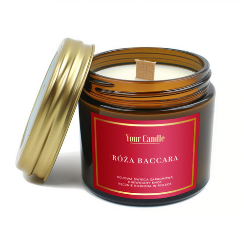 Your Candle Świeca zapachowa sojowa Róża Baccara-120ml