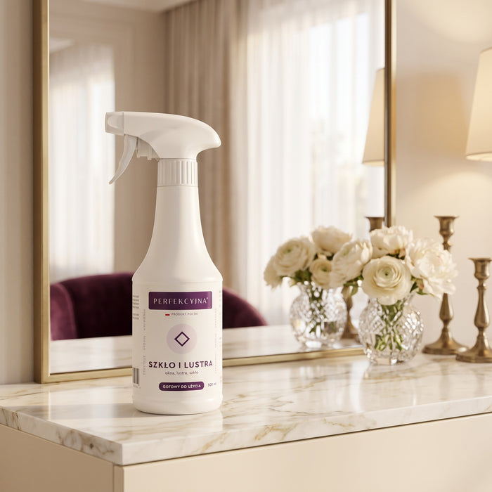 PERFEKCYJNA Szkło i lustra – płyn do mycia szyb i luster bez smug, 500 ml