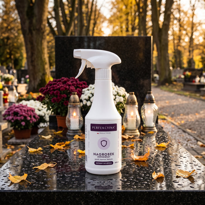 PERFEKCYJNA Nagrobek Impregnat do nagrobków granit, marmur, lastryko 500 ml