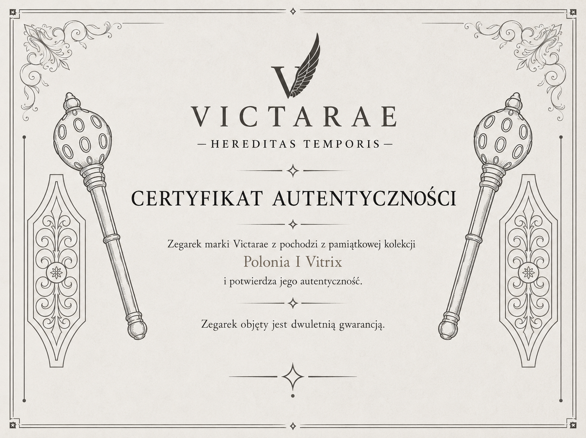 ZEGAREK POLONIA I VITRIX - MEN BLACK (ELEGANCKI PASEK)