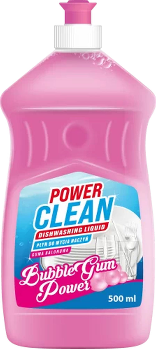 Power Clean płyn do mycia naczyń guma balonowa 500 ml