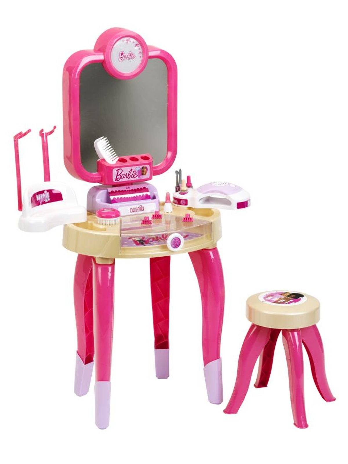 Toaletka Barbie z lampą do paznokci hybrydowych