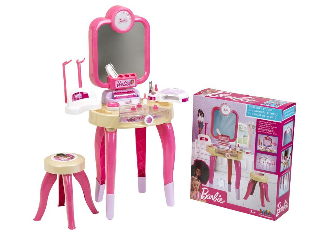Toaletka Barbie z lampą do paznokci hybrydowych