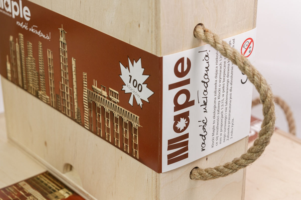 Klocki Maple Skrzynia 100 szt