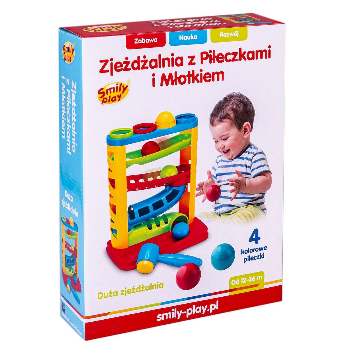 Smily Play Zjeżdżalnia Z Piłeczkami I Młotkiem
