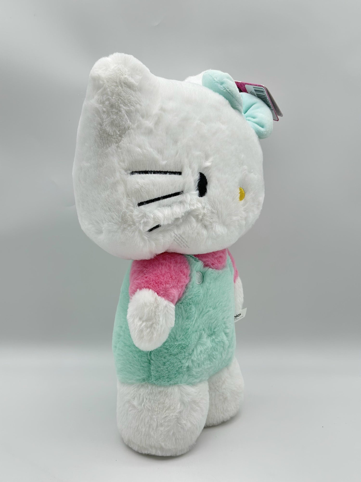 HELLO KITTY 40cm FLUFFY plusz zielona-3