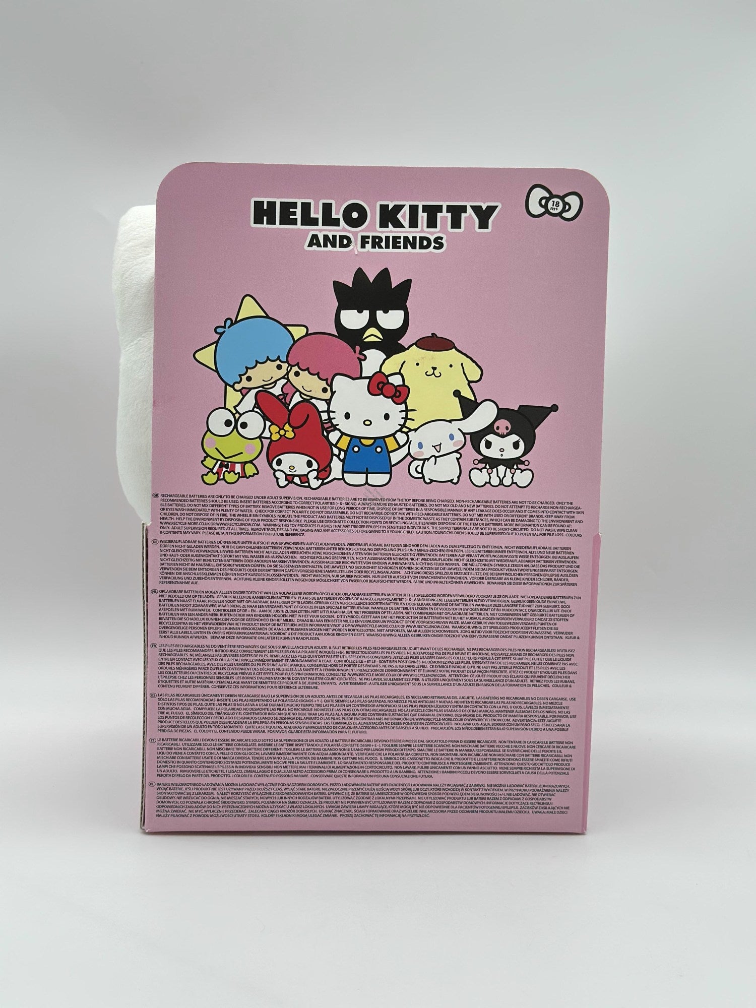 HELLO KITTY R Świecąca Maskotka Pluszowa Różowa-2