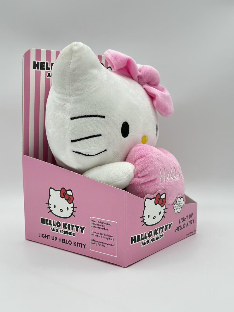 HELLO KITTY R Świecąca Maskotka Pluszowa Różowa-3