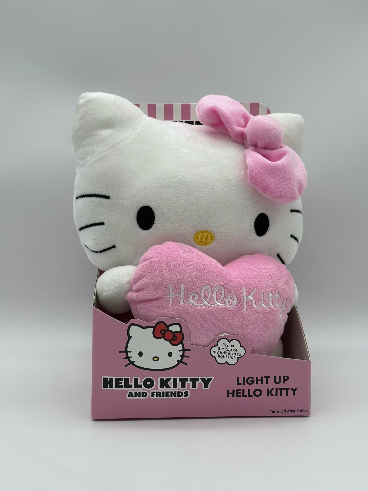 HELLO KITTY R Świecąca Maskotka Pluszowa Różowa-1