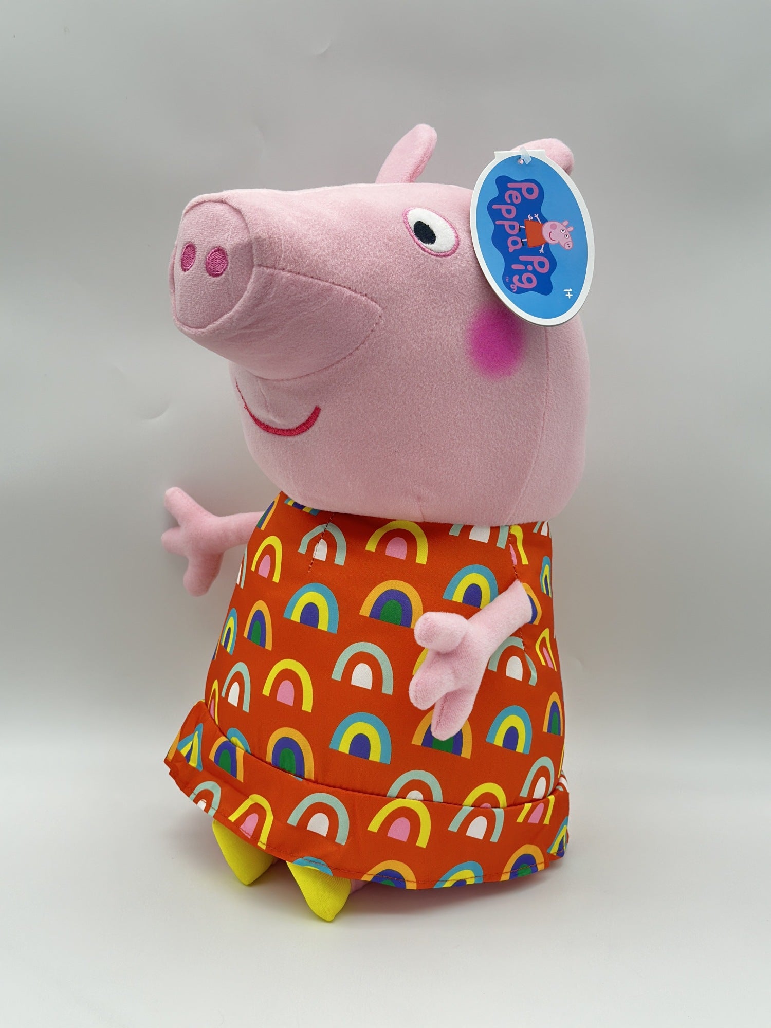 ŚWINKA PEPPA 50 cm Tęcza – Pluszowa maskotka