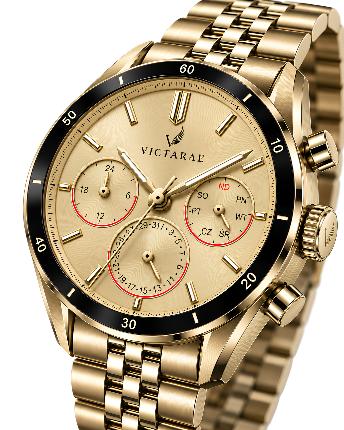 Zegarek Victarae Semper Fidelis - Men Gold