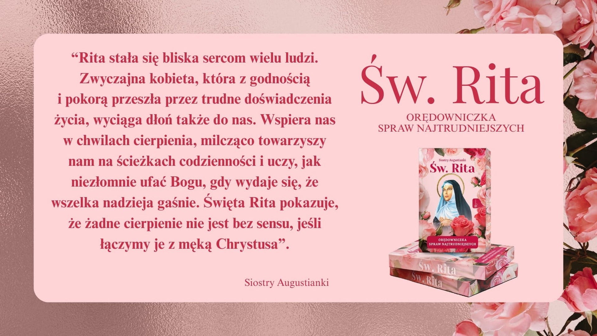 Św. Rita orędowniczka spraw najtrudniejszych