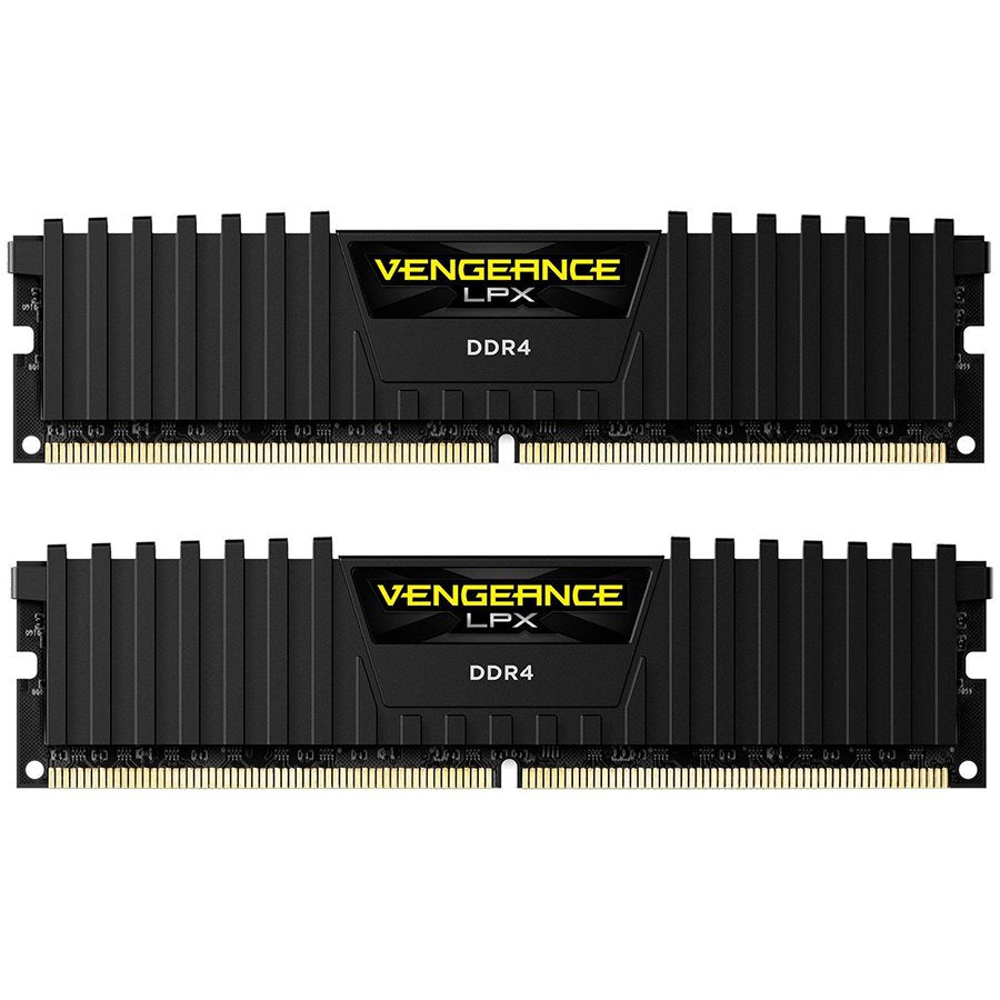 CORSAIR DDR4, 2400MHz 16GB 2x8GB DIMM, 16-16-16-39, XMP 2.0, Vengeance LPX black Heatspreader, Black PCB, 1.2V, for SKL-1