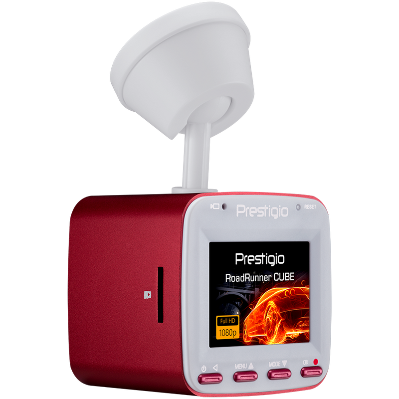 PRESTIGIO Wideorejestrator RoadRunner CUBE, FHD, WiFi, Czerwono Biały-6