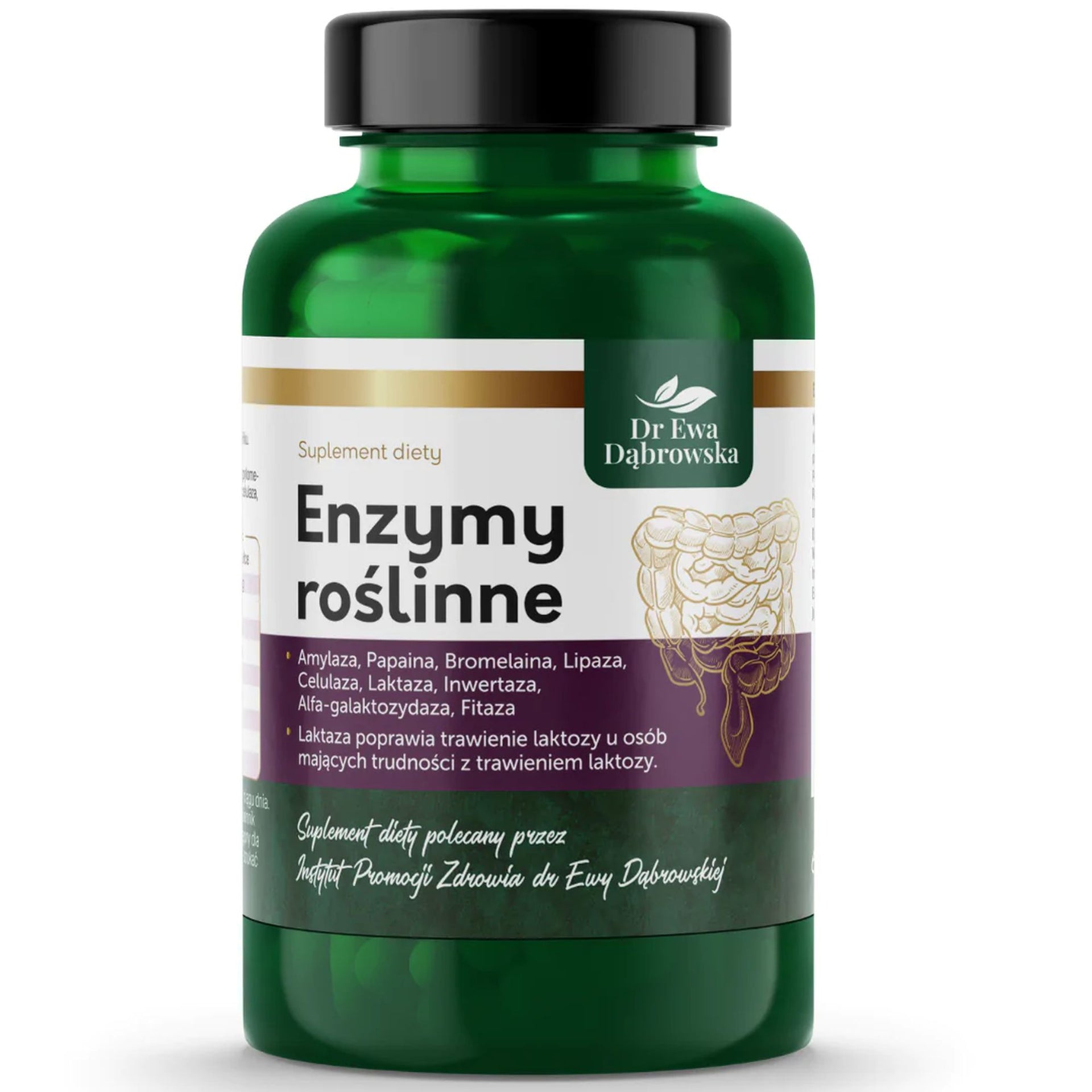 Enzymy roślinne 60 kaps Dąbrowska