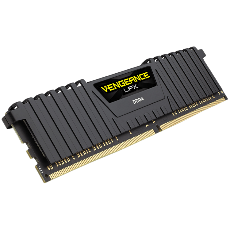 CORSAIR DDR4, 2400MHz 8GB 1x8GB DIMM, 14-16-16-31, XMP 2.0, Vengeance LPX black Heatspreader, Black PCB, 1.2V-1