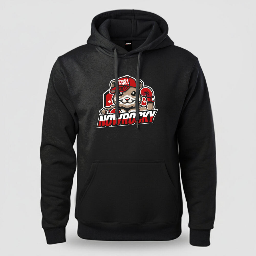BLUZA Z KAPTUREM MĘSKA CZARNA CHOMIK  3XL
