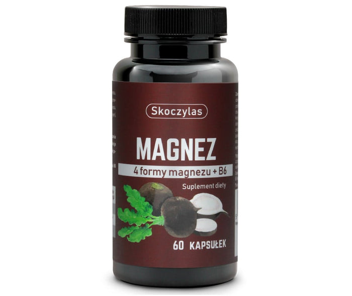 MAGNEZ 4 formy, witamina B6, czarna rzepa