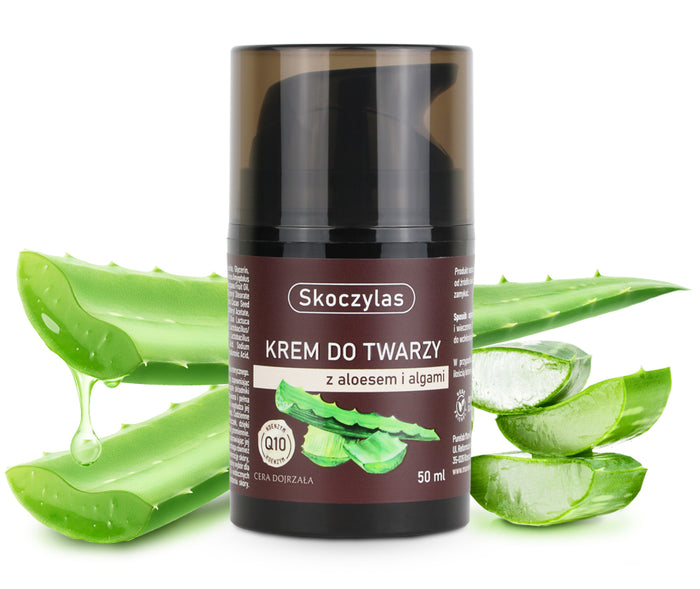 KREM do twarzy z aloesem, algami i koenzymem Q10 - 50 ml