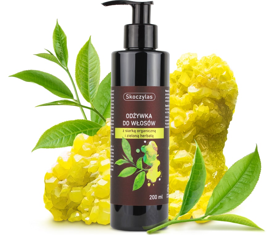 ODŻYWKA do włosów z siarką organiczną i zieloną herbatą