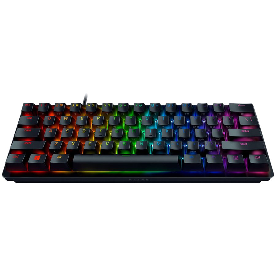 RAZER Klawiatura Gamingowa Przewodowa Huntsman Mini (Red Switch), Czarna, układ US-2